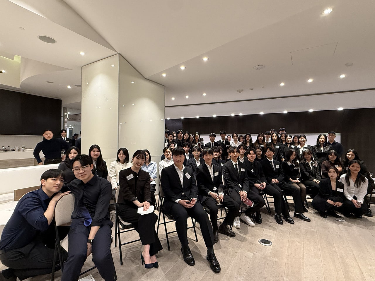 Members seated together at the formal night