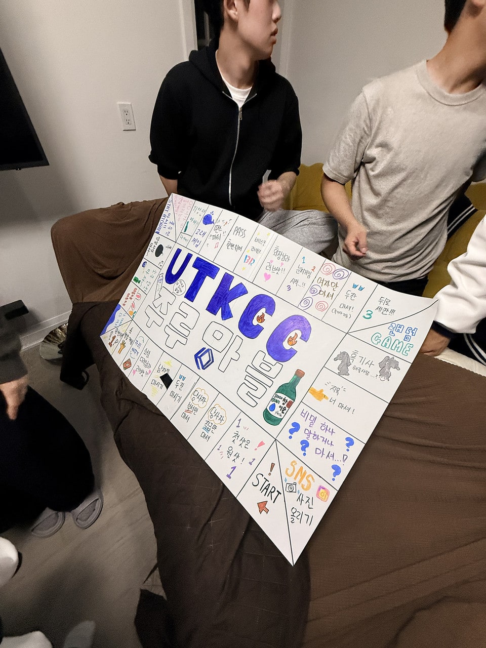 A hand-decorated UTKCC poster